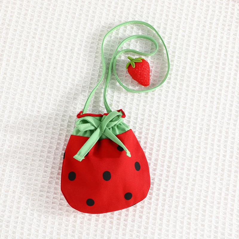 0-3Y Baby Girls Dress Watermelon Print Doll Collar Sleeveless Casual Dress Summer Fashion Girls Princess Dress with Bag Costume