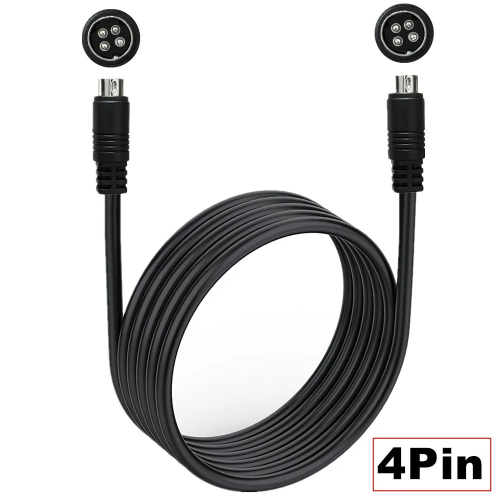 Power DIN 4pin  Cable Male to Male Power AC/DC  MD Din 4 PIN Audio cord 0.5M 1M 1.5M 3M 5M