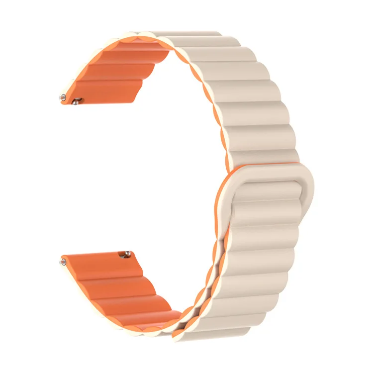 20mm 22mm Band for Samsung Galaxy Watch 3 4 5 Sport Silicone Bracelet Huawei GT3 Pro Loop type magnetic suction Strap 40mm44mm