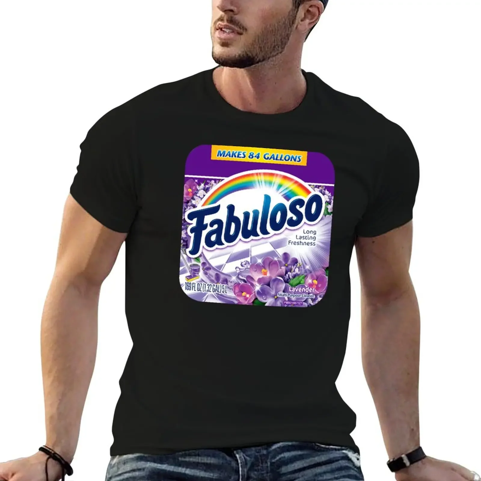 Fabuloso Fresh Label T-Shirt vintage essential t shirt man clothes mens graphic t-shirts big and tall