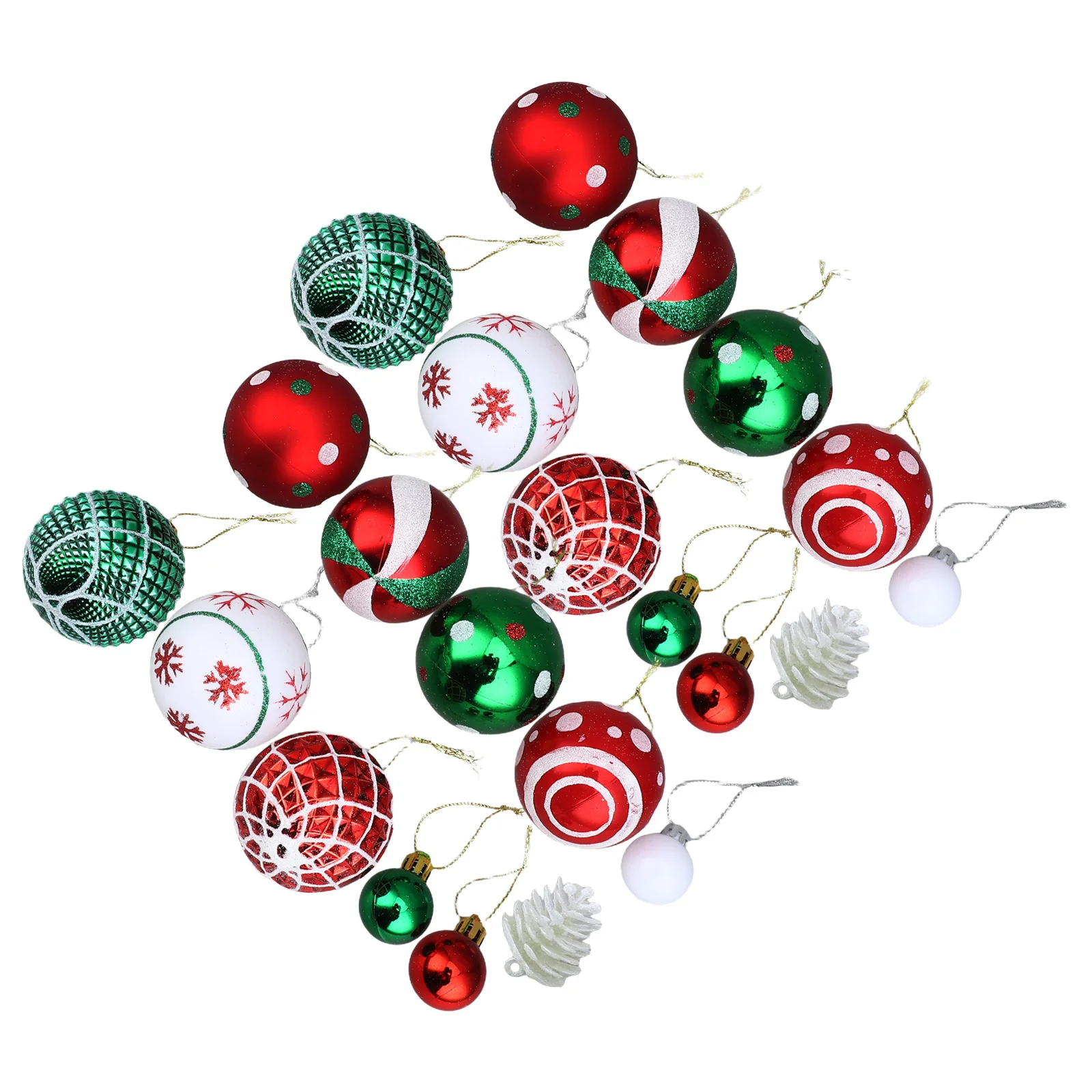 

42Pcs Christmas Themed Ornaments Hanging Ball Decor for Xmas Tree Party Home Office Decoration Christmas Tree Decorations