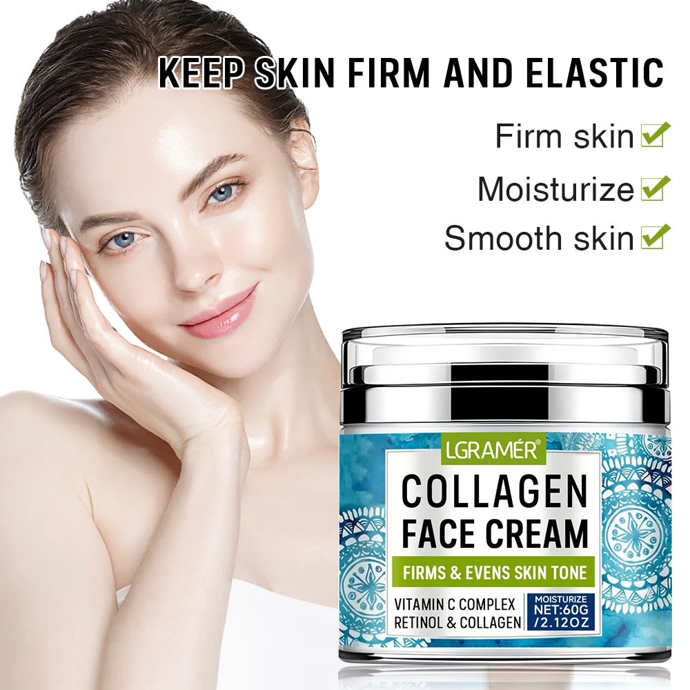 Retinol Face Cream Collagen Fade Fine Lines Moisturizer Nourish Whitening Brighten Younger Firming Lifting Smooth Skin Products