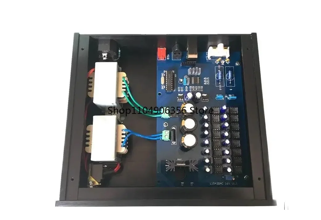 for Finished 16X Parallel TDA1543 HiFi Audio DAC Decoder L1543 DAC HiFi Fever Decodersupport Coaxia optical fiber USB input