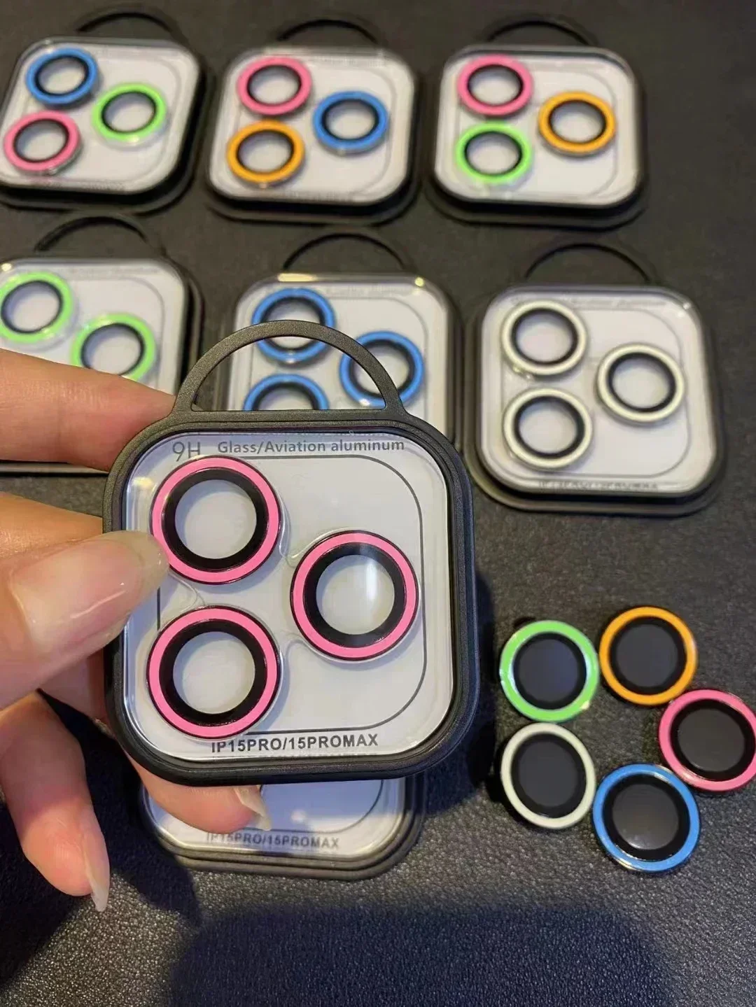 발광 카메라 렌즈 유리, 반짝이 강화 유리, 아이폰 13, 12 미니, 11 프로 맥스, 14 플러스 스크린 보호대, 13 미니, 13pro