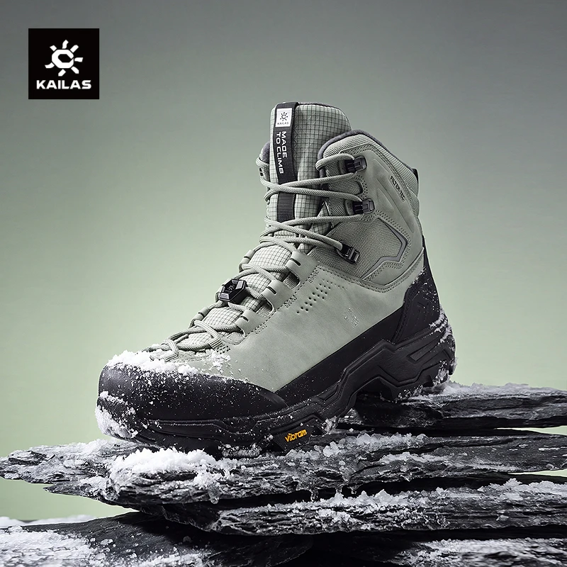 KAILAS 2026 New Arrivals N53-2 FLT Men's Ice Grip Anti-Slip Hiking Shoes Outdoor Waterproof Warm Fleece Sport Sneakers KS2642155