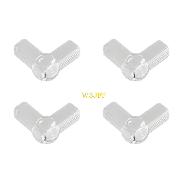 Pacote W3JF 4pcs Protetores canto invisíveis Design transparente Easy Instalação para prova