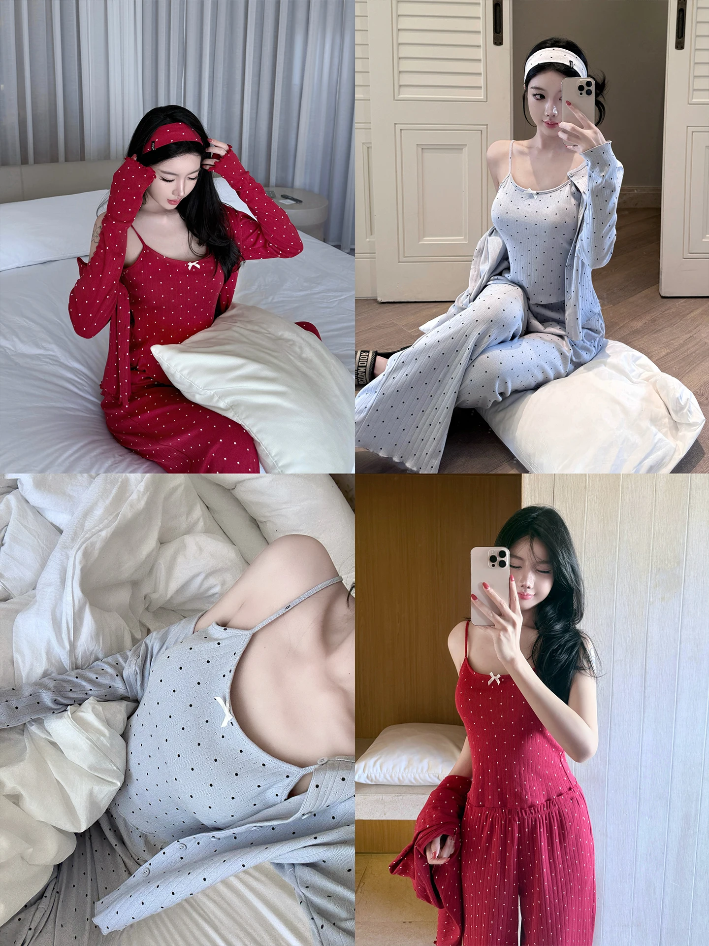 

Laareetoo Women's 00% Cotton Long Sve Open Cardigan Set with Strap Vest And Casual Pants Comfortable Spwear Tee-Piec...