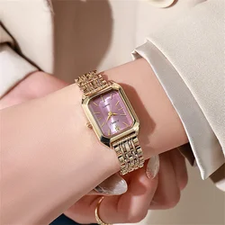 YIKAZE Luxury Quartz Woman Wristwatch Stainless Steel Band Watches Ladies Business Fashion Casual Watch for Women