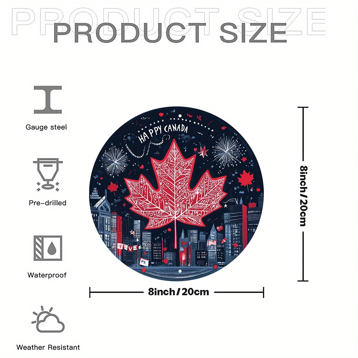Happy Canada Day 8x8