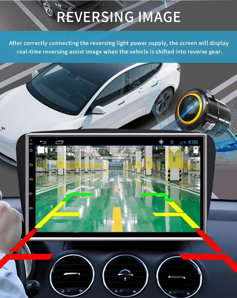 AHD 1080P Auto-Rückfahrkamera 170° ° Weitwinkel-Nachtsicht Wasserdichte 18,5mm Mini-Rückfahrkamera für Fahrzeug-Einparkhilfe – Detail 5