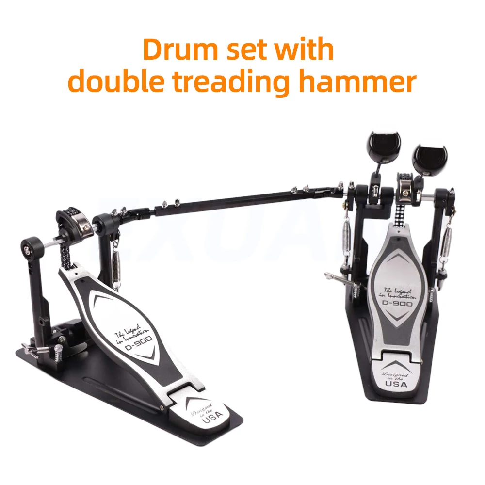 Double Stepping Hammer Pedal Double Chain Cam Double Pedal Accessories Jazz Drum Stepping Hammer Bottom Drum Practice