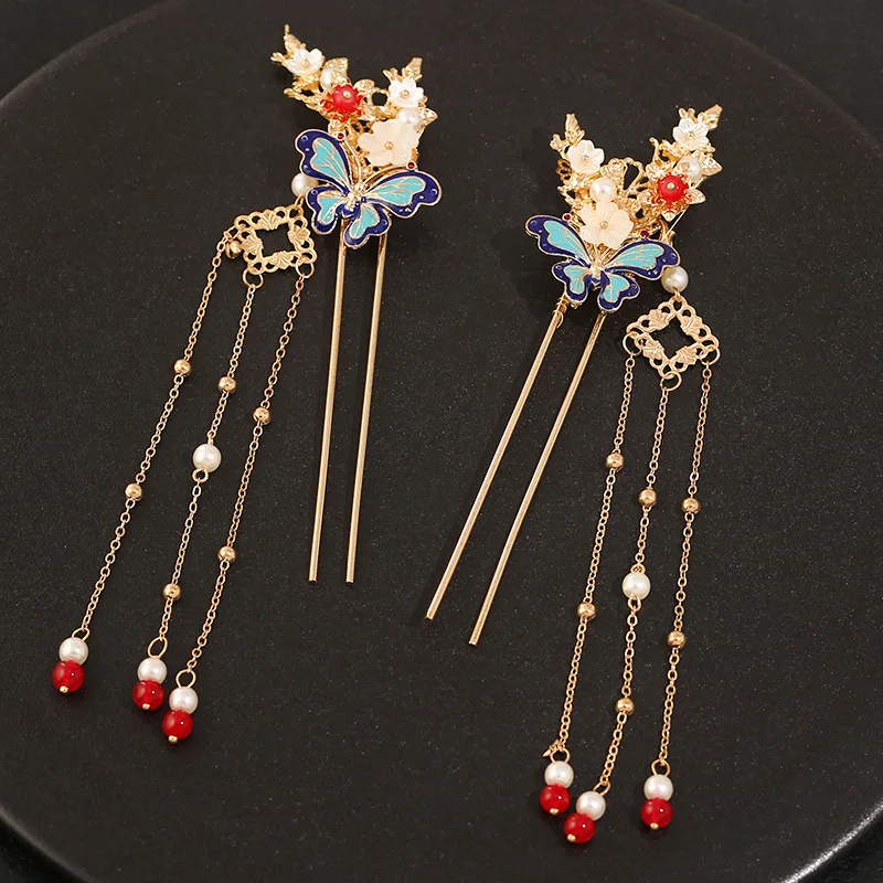 New Hanfu headdress complete set of ancient style hairpins Chinese style hair accessories super fairy ancient costume hairpins