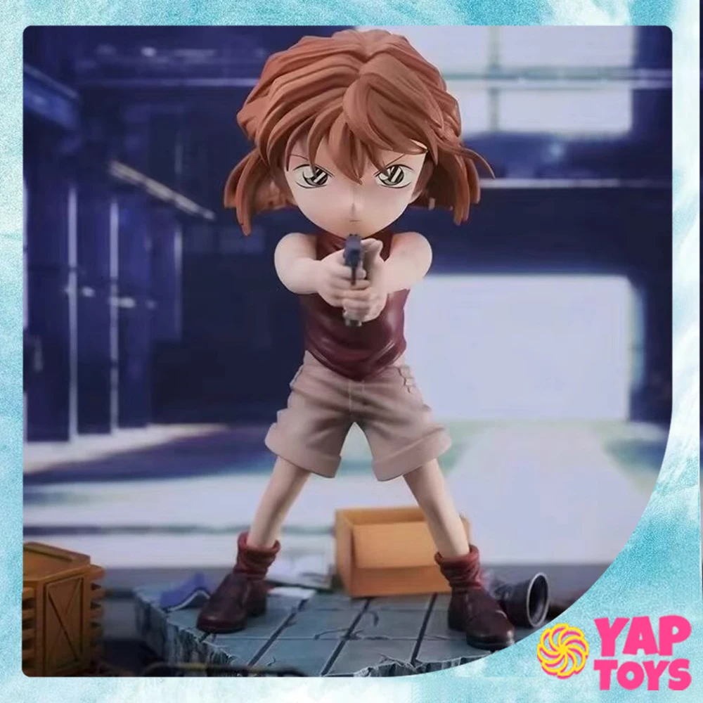 Detective Conan Ai Haibara Gun Holding Fashionable Toys Theater Edition Action Figure Model Statue Ornaments Birthday Gift Toys