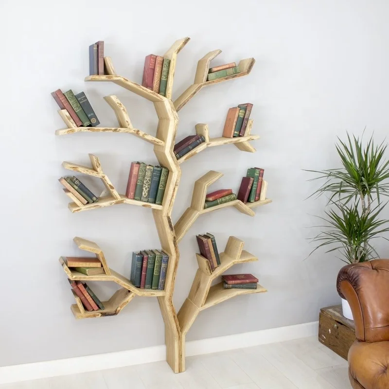 Customized modern style new design bookshelf bookcase for home Tree Shelf Branch Branch-Shelf