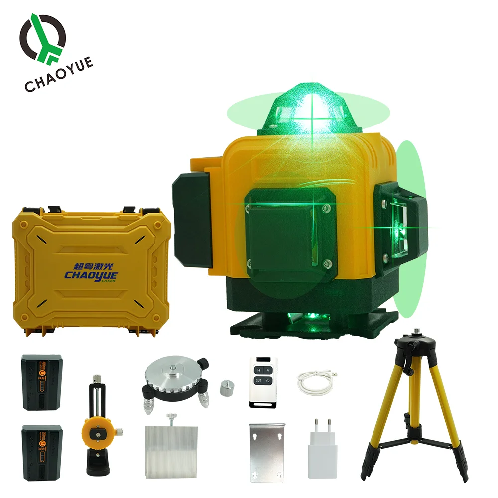 

High Quality 4D 16 Lines Laser Level with Tripod Hot Selling High Quality Laser Level