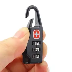 Portable Alloy Mini Lock Padlock Outdoor Travel Luggage Zipper Backpack Handbag Safe Anti-theft Combination Code Number Locks