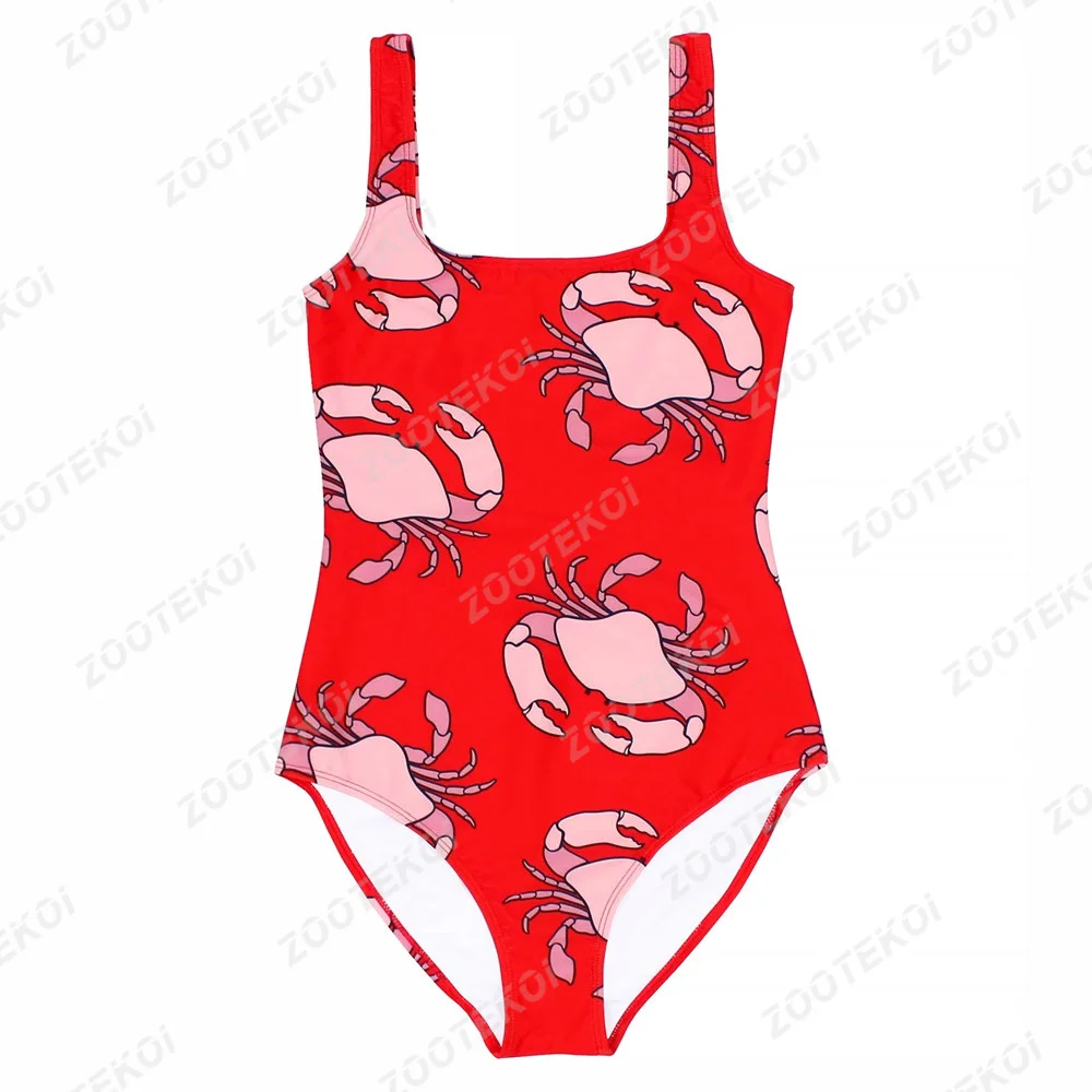 Batoko Sexy One Piece Swimsuit Beach Wear Print Push Up Swimsuit Female Winter Ocean Swimwear And Summer Swimwear