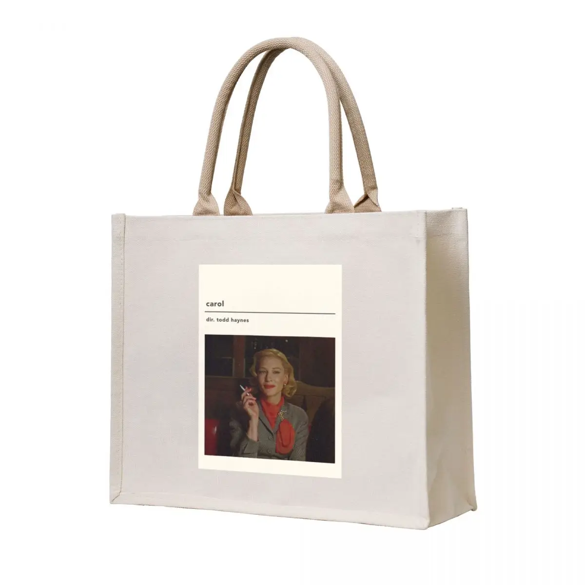 

minimalist carol poster Tote Bag supermarket folding bag canvas bags Beach bag