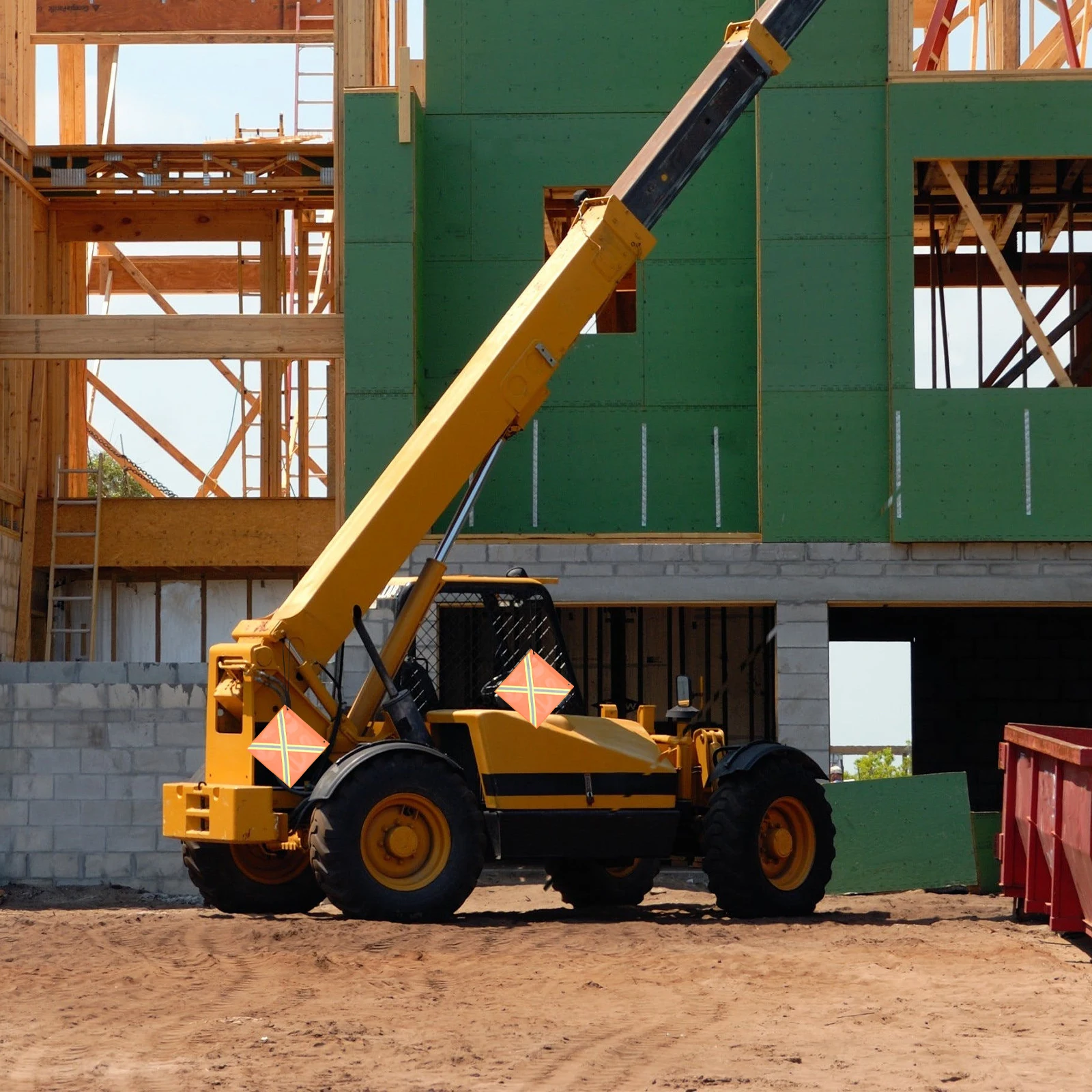 عاكس لسيارة شاحنة Atv الخلفية إشارة السلامة العلم مقاوم للماء بولي كلوريد الفينيل شبكة بوليستر السلامة المرورية تحذير العلم #3