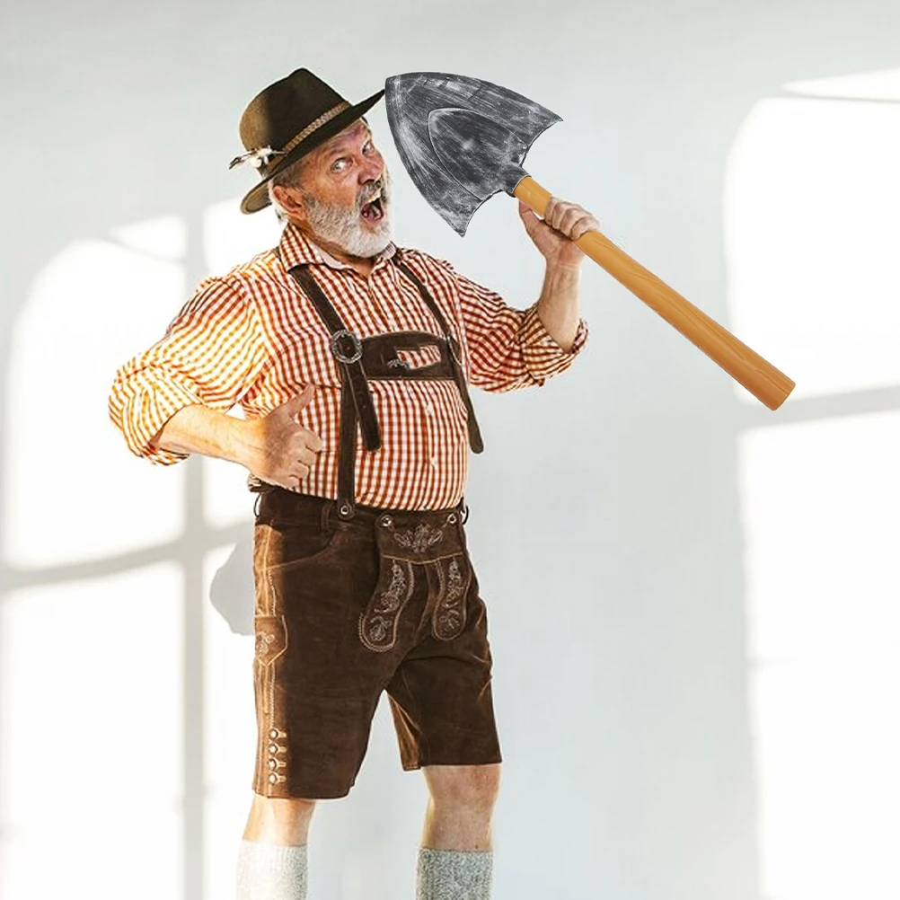 

3pcs Stage Performance Props Fake Pickaxe Shovel Sickles Set Sponge Plastic Costume For Halloween Dwarf Cosplay Festival