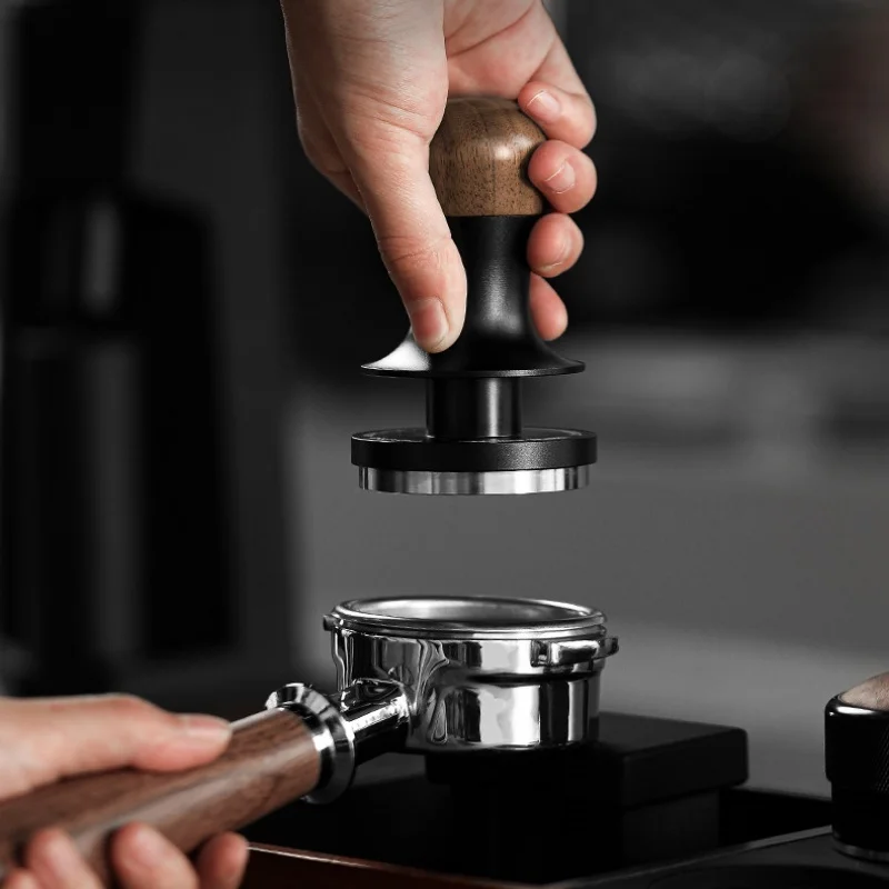 MHW-3ER Blitz Tamper Coffee Tamper Constant Pressure 58mm 53mm 51mm Titanium Black Distributor Set For Espresso Home Barista