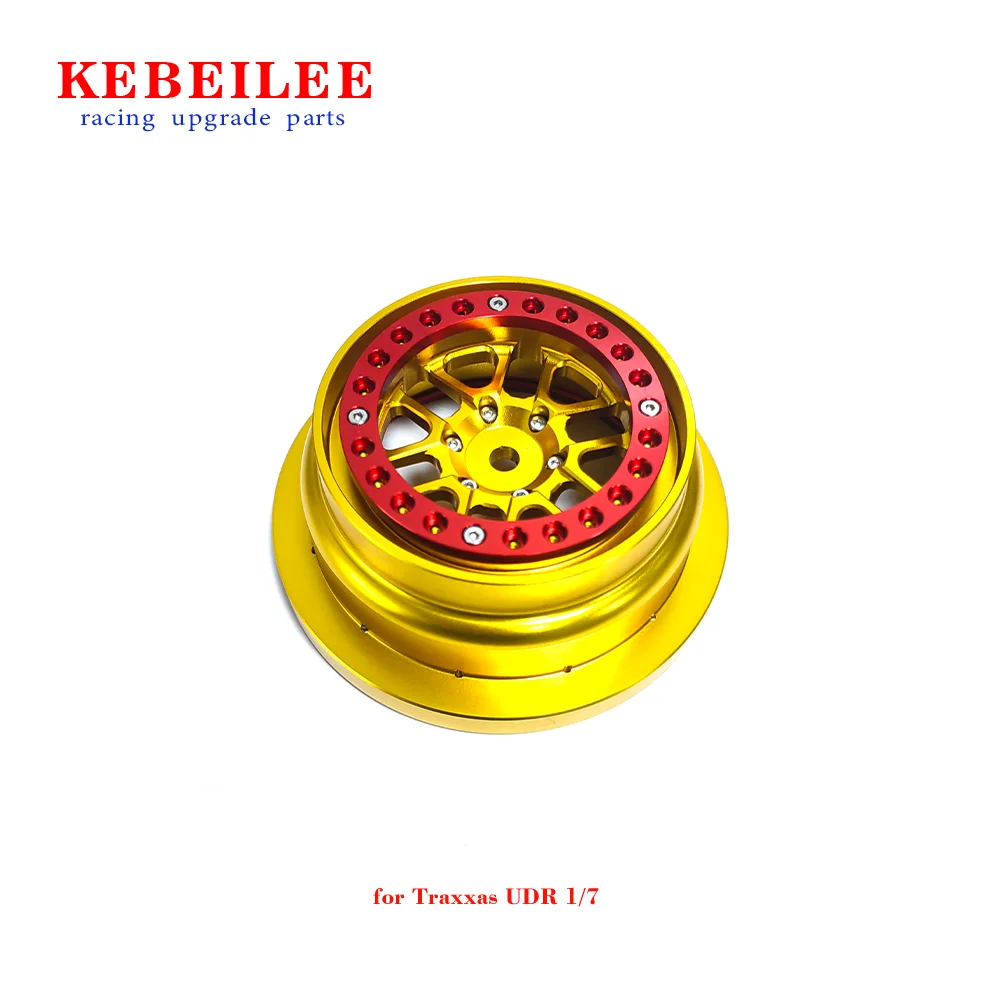 KEBEILEE aluminum beadlock wheel Gold For Traxxas UDR 1:7 1PCS