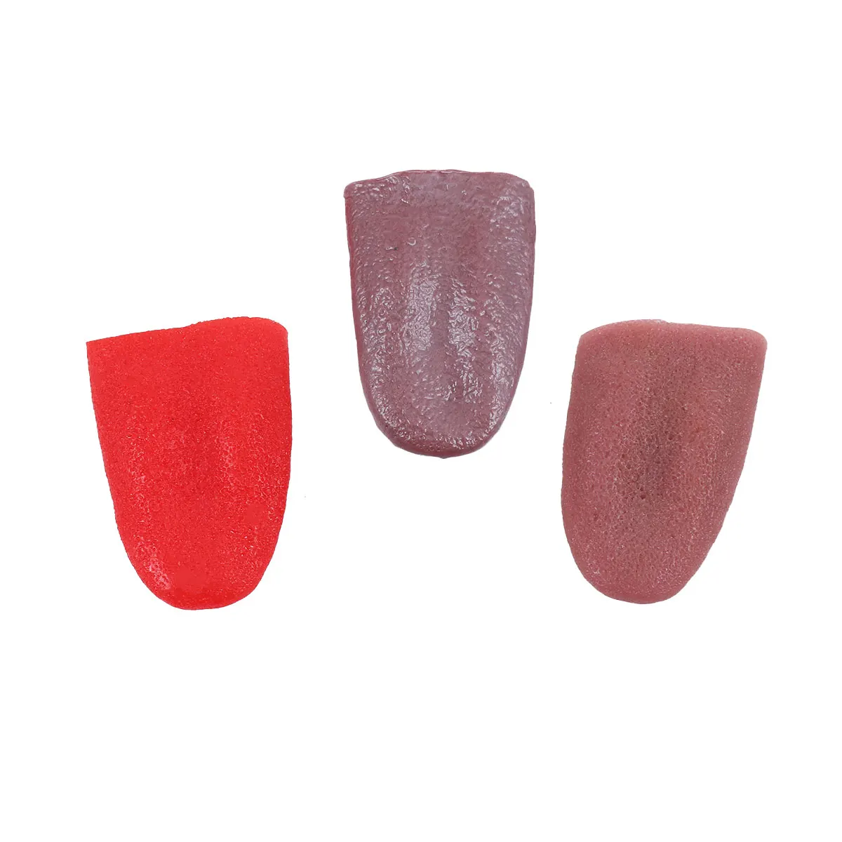 Accesorios de lengua simulada para mujer, 3 uds., respetuosos con el medio ambiente, decoraciones de Cosplay para fiesta de Halloween, juguete elástico realista