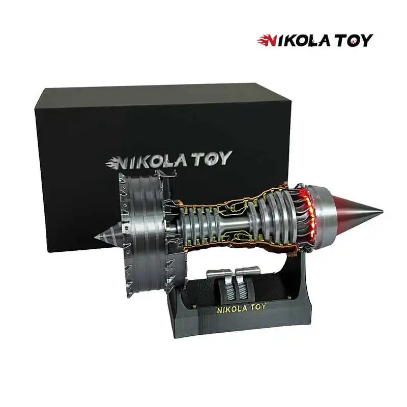 

Nikolatoy Simulation Airbus A380 Trent 900 Turbofan Engine Model Ornament Battery Driven Remote Control Toy
