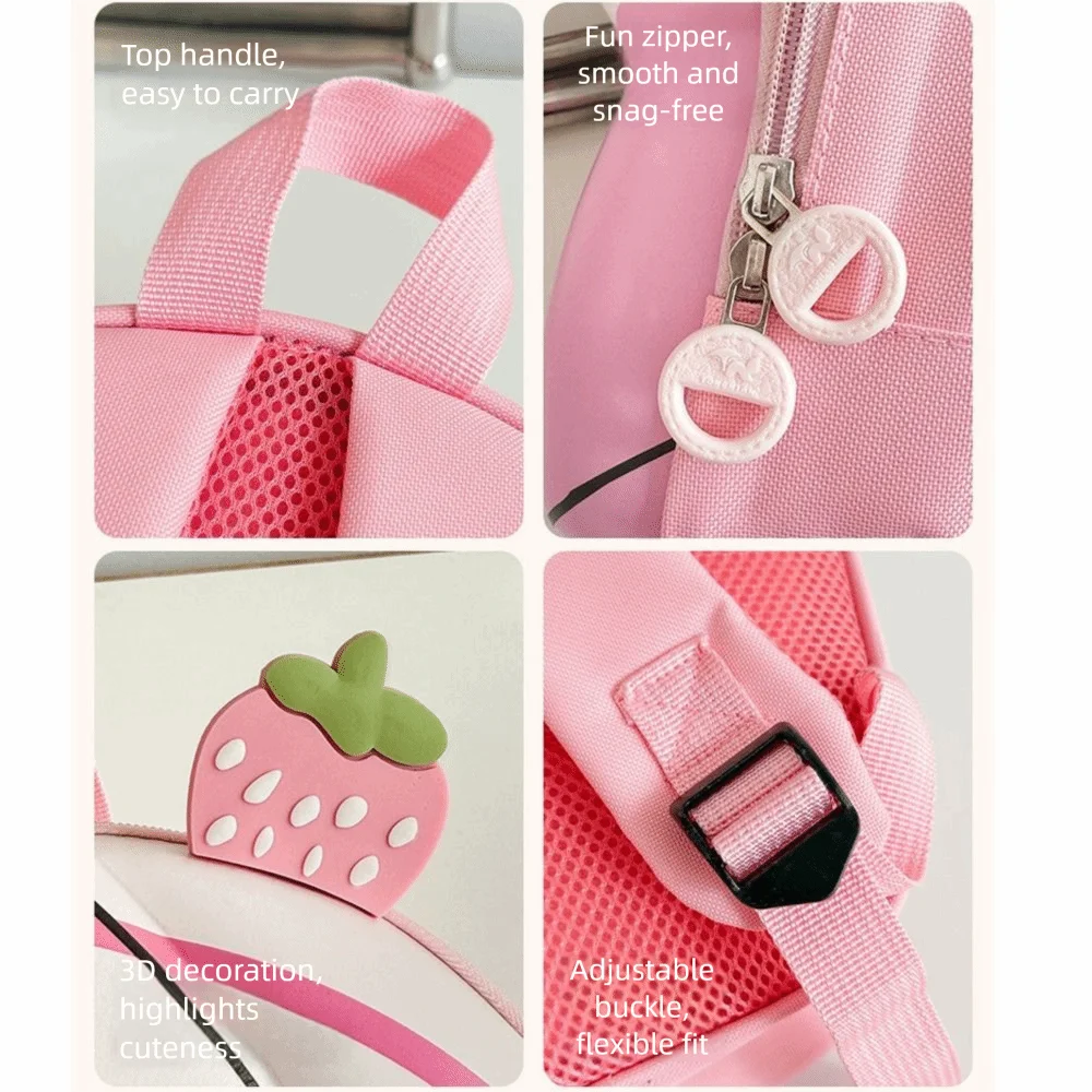 Oxford Cloth Cute Cake Backpack Cartoon Double Shoulder Strap Children's Bag Eggshell Design Kid Backpack