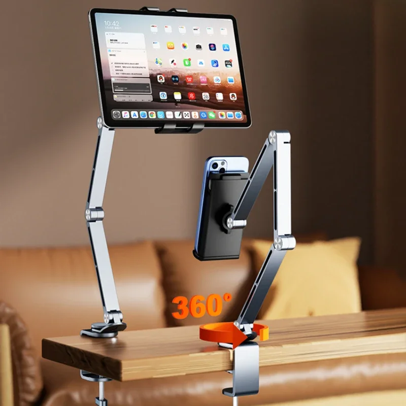 

Phone Stand Holder Special Aluminum Magnetic Attraction Desktop Stand 360-degree Rotation Adjust IPad Support Frame Accessories