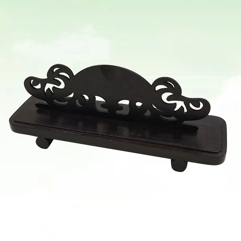 

Handcrafted Fan Display Stand Sturdy Folding Fan Base Elegant Oriental Style Holder for Exhibition Party Wedding Decor Use