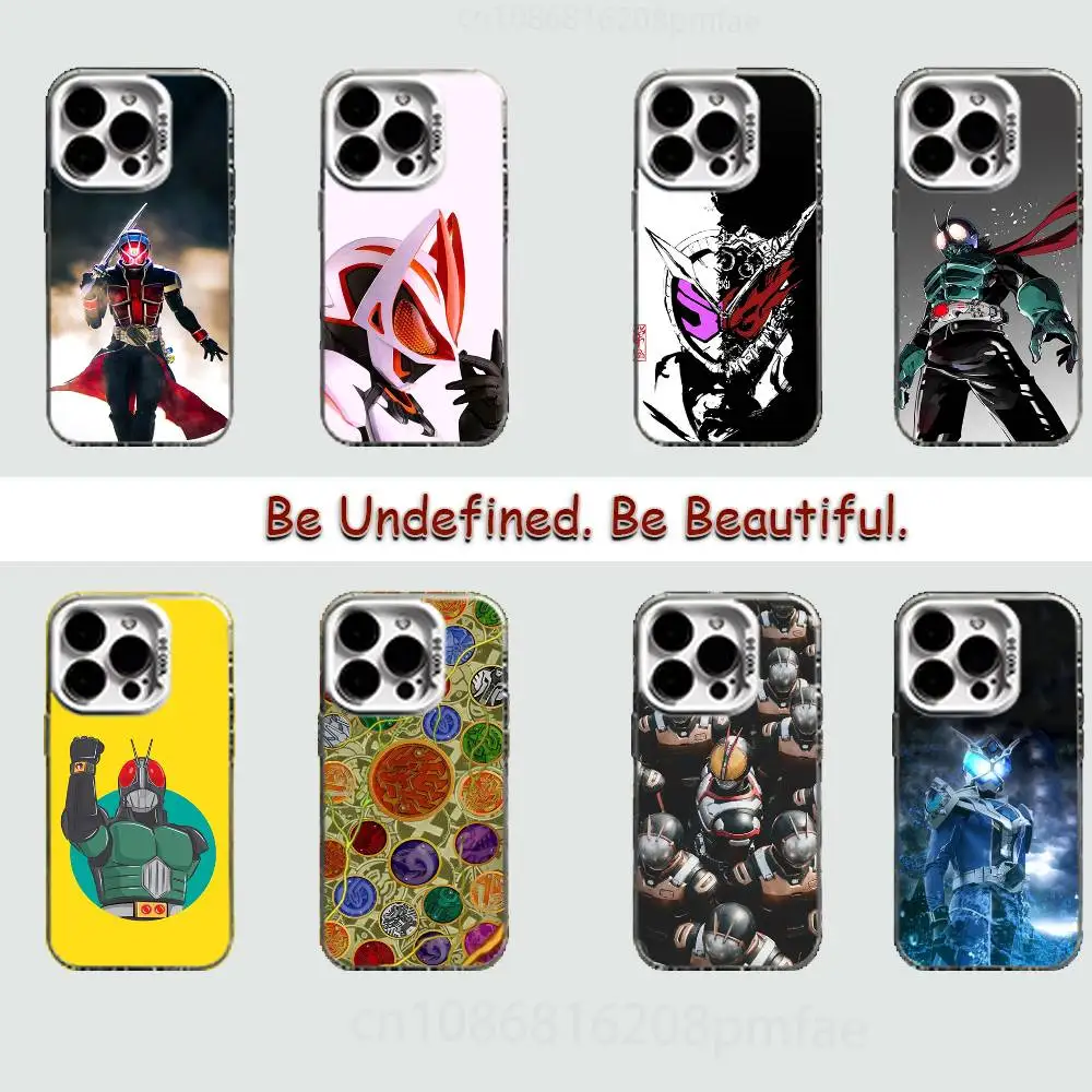 

Kamen R-Rider Case for iPhone 16 15 14 13 12 11 Pro Max Plus Air 16E X XR XS Max Hard Shockproof Bumper Cover