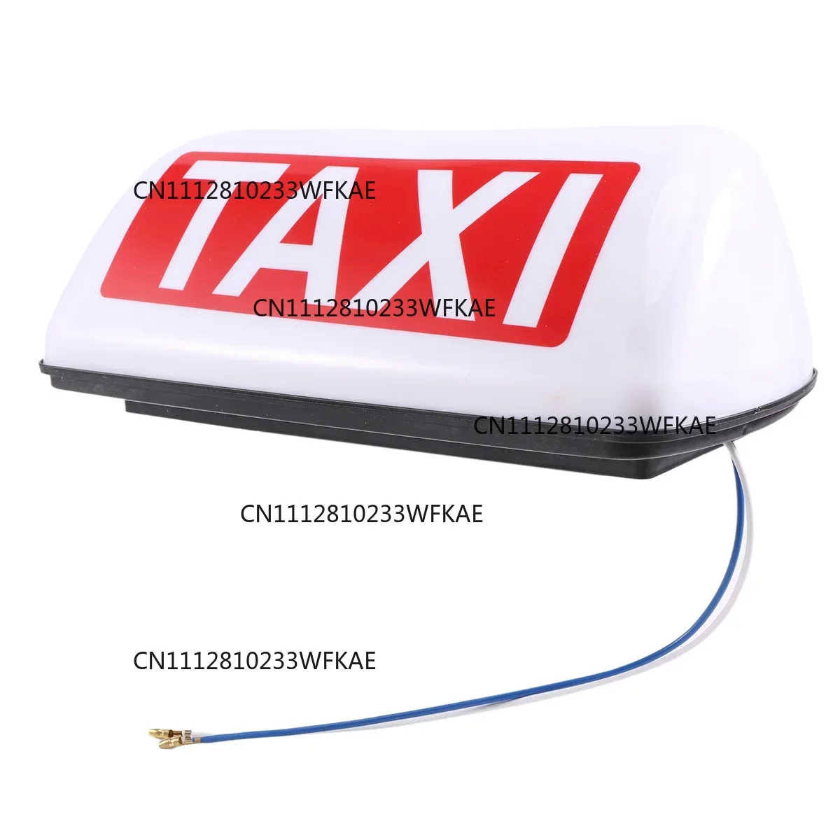 12V Waterproof Top Sign Magnetic Meter Cab Lamp Light LED TAXI Signal Lamp - White