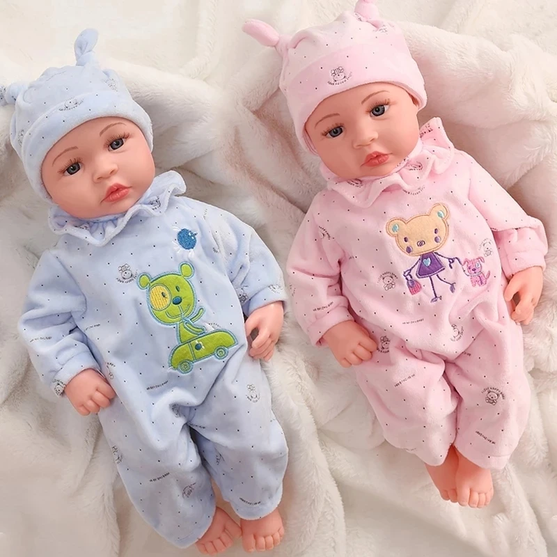 45cm Baby Doll Cloth Comfort Soft Plush Doll Cloth Handmade Dress Baby Jumpsuit Doll Climb Suit for Doll Toys