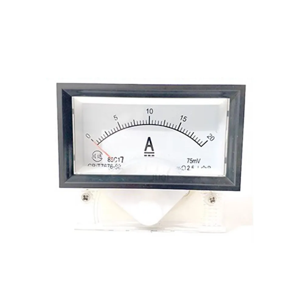 85C17 DC 1A 2A 3A 5A 10A 15A 20A 30A 50A 75A 100A Analog Current Panel Meter Ammeter for Circuit Testing Ampere Tester Gauge