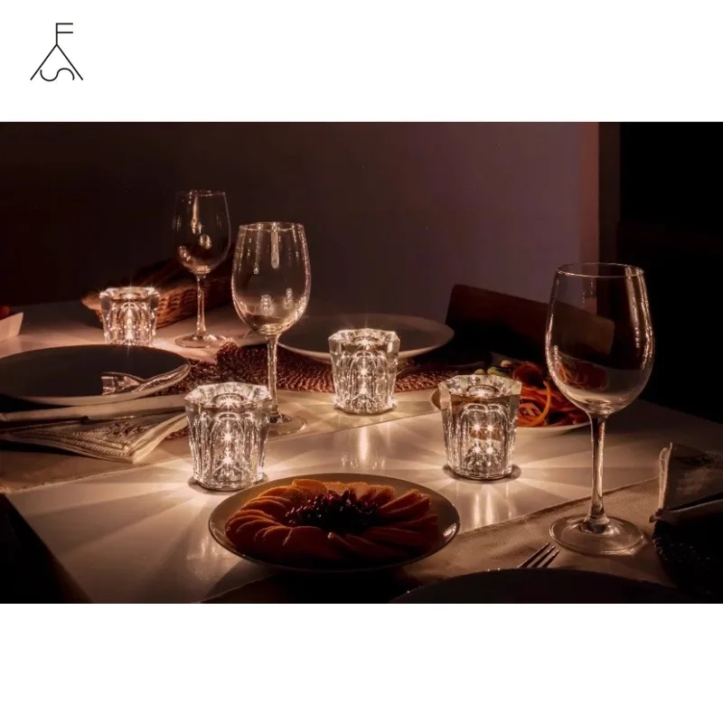 K9 Kristall wiederauf ladbare Tisch lampe Bar Atmosphäre LED Tisch lampe Restaurant Wohnzimmer neue Diamant Nacht lampe Schlafzimmer Lampe