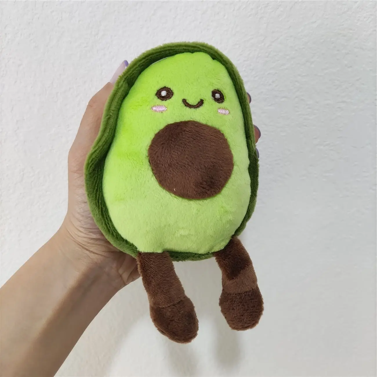 15CM Avocado Plush Keychain Fruit Charms Doll Pendant Keyring Alloy Cartoon School Bag Pendant Accessories Stuffed Key Chain