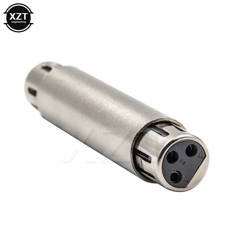 Nowy 3 PIN XLR żeńskie do XLR gniazdo Jack mikrofon Autio konwerter kabel głośnikowy Extender adapter łącznik