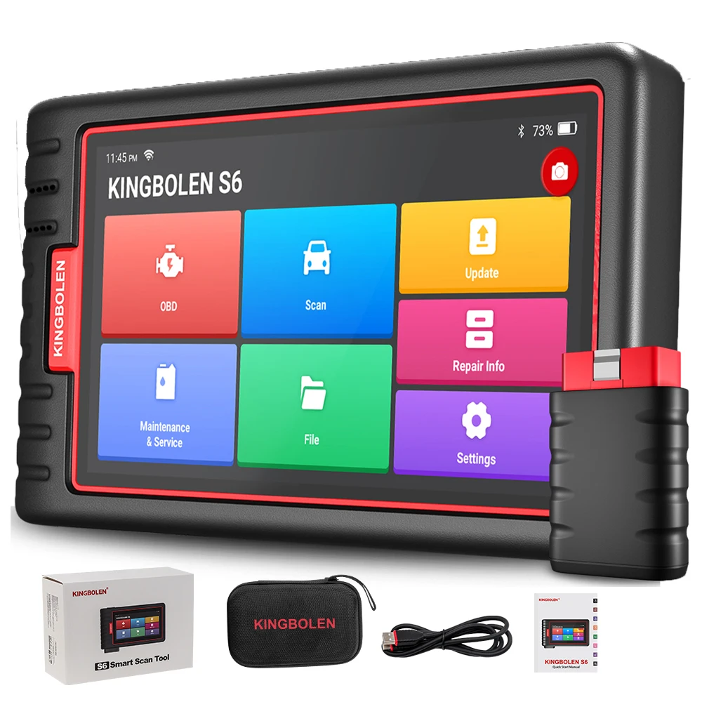 KINGBOLEN S6 OBD Automotive Scanner Bluetooth 2026 NIEUW+CANFD protocol, alle systeem auto diagnose tools, 28 resets, levenslange gratis updates - afbeelding 1