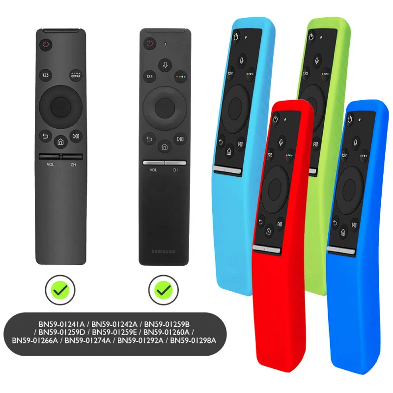 1 Pc Silicone Remote Control Protective Case for Samsung Smart Remote Cover Tv Bn59-01312A 01312H Bn59 01241A 01242A Holder