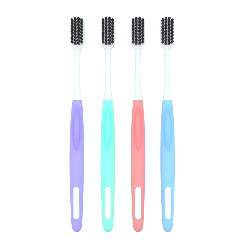 High-end Quality Bamboo Charcoal Soft Bristle Toothbrush Adult Toothbrush Family Use Independent Packaging