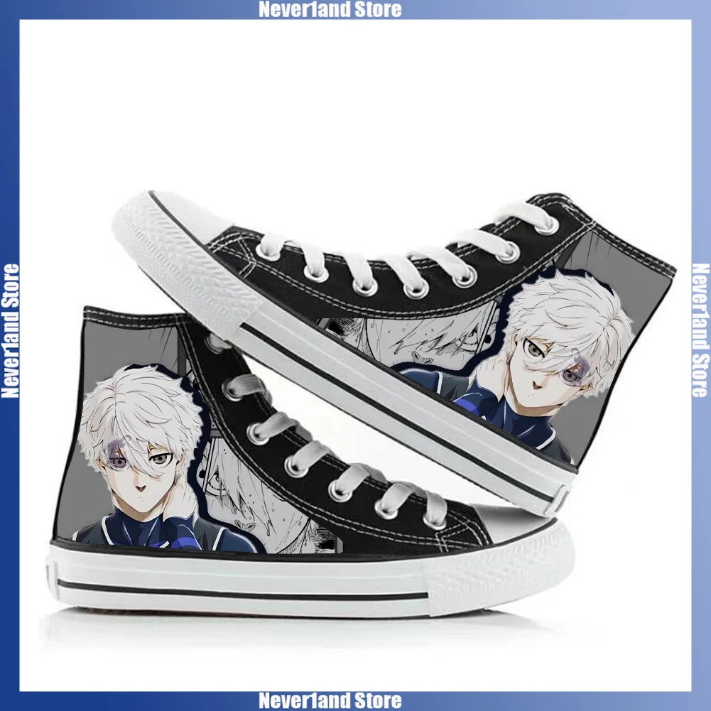 35-44 Rin Itoshi Sae Scarpe di tela Cartoon Isagi Hyoma Stampa Scarpe basse Moda Traspirante Scarpe da ginnastica alte Studenti Regalo