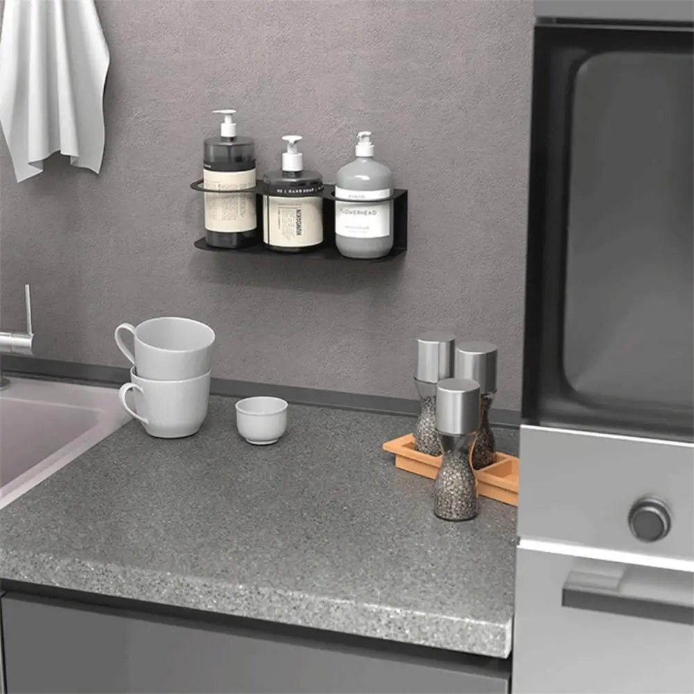 

1/2/3 Holes Spray Bottle Holder Wall Mount Rust-proof Paint Bottle Organizer Heavy-Duty Metal Spray Can Storage Rack Kitchen