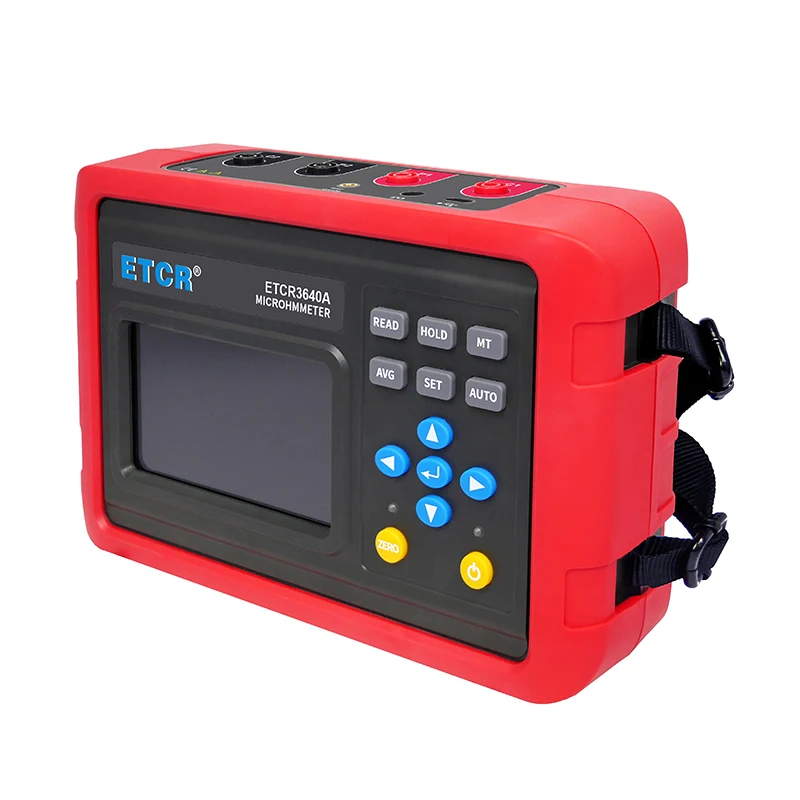 ETCR3640 ETCR3640A DC Micro Ohmmeter Tester 4 Wire Microhmmeter 1.0uΩ～40kΩ For Transformer Windings Rechargeable Lithium Battery