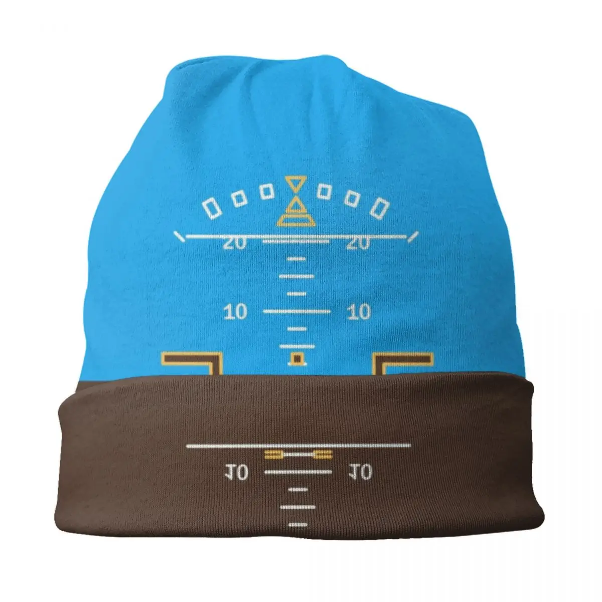 Attitude Indicator Skullies Beanies Caps Streetwear Winter Warm Knitting Hat Flight Pilot Airplane Aviation Aviator Bonnet Hats