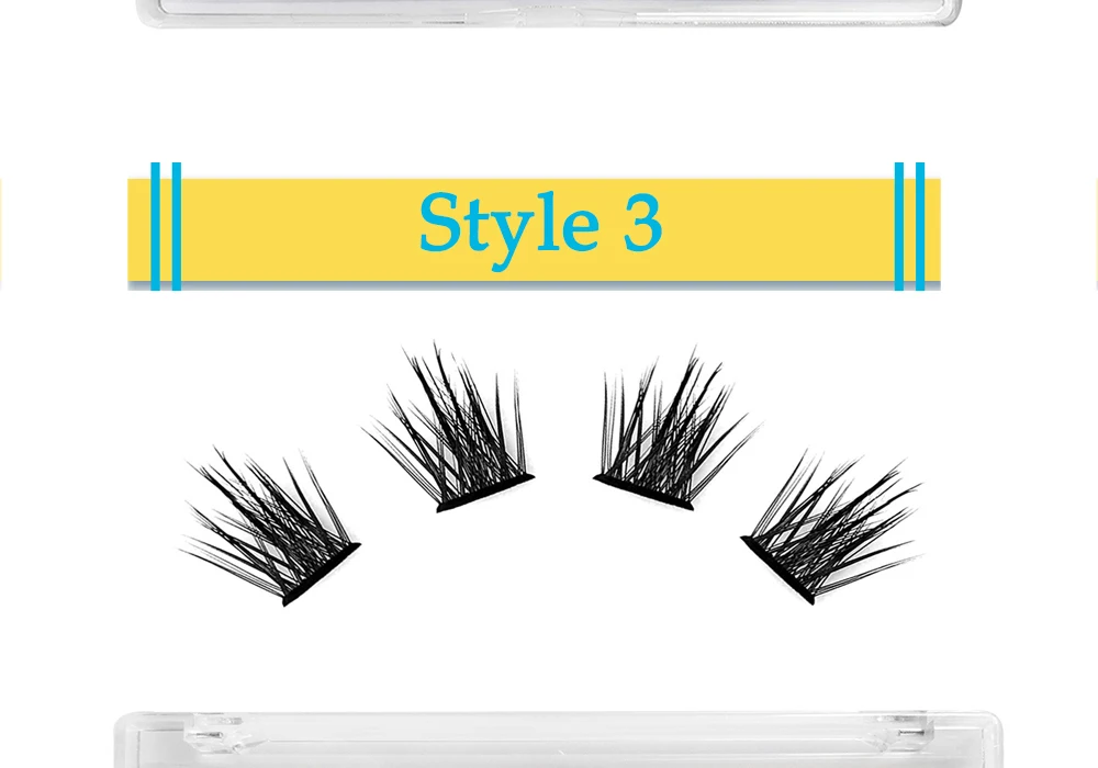 Neue Cluster Bundles DIY individuelle Wimpern verlängerung vorgefertigte Volumen Wimpern fächer 50d 6d 5d wispy falsche Wimpern Puppe Fuchs Auge – Detail 5