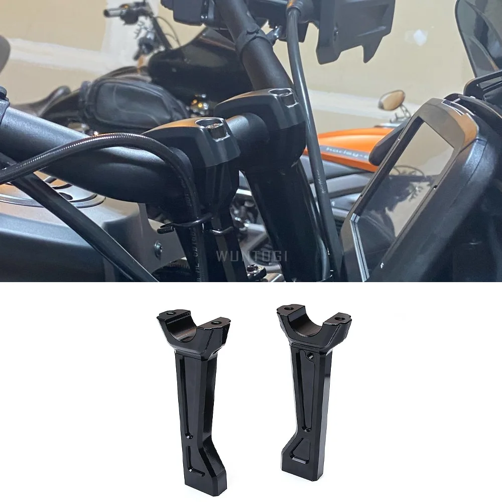 

for Harley Pan America 1250S PA1250S RA1250S Bar Riser Tall Risers Adapter Handlebar Riser Clamp