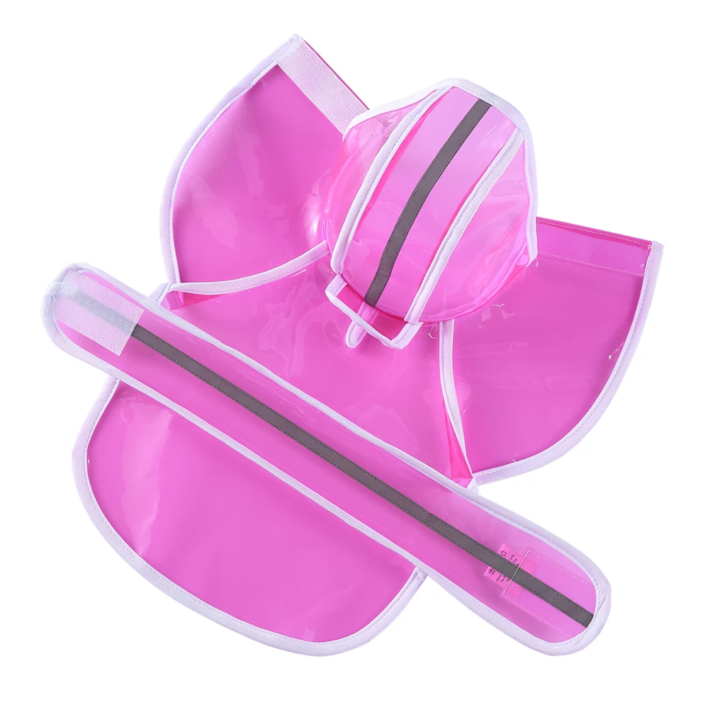 

Pet Raincoat Poncho Dog Hooded Vest Jackets Waterproof Coats with Reflective Stripes