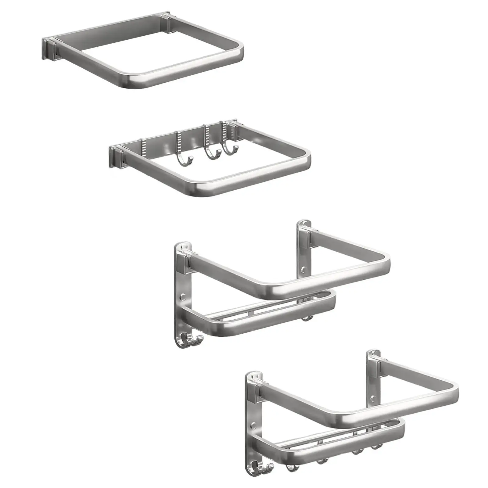 Toallero de baño, soporte de aluminio para montaje en pared, soporte para lavabo, estante de almacenamiento, soporte para toallas para baño, cocina, lavabo, decoración del hogar
