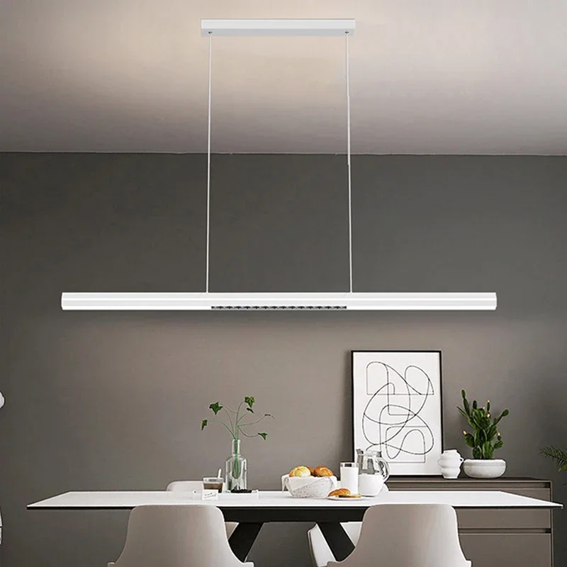TechHPLiving Room Dining Room Long Led Pendant Lights Modern Minimalist Room Decor For Hotel Kitchen